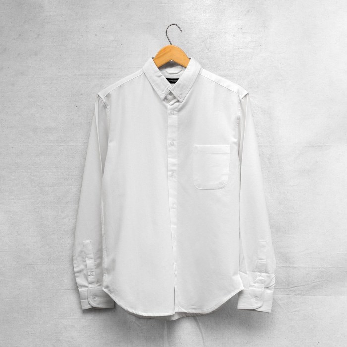 Men's button down white dress shirt