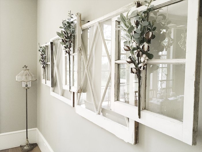 How to decorate with old windows