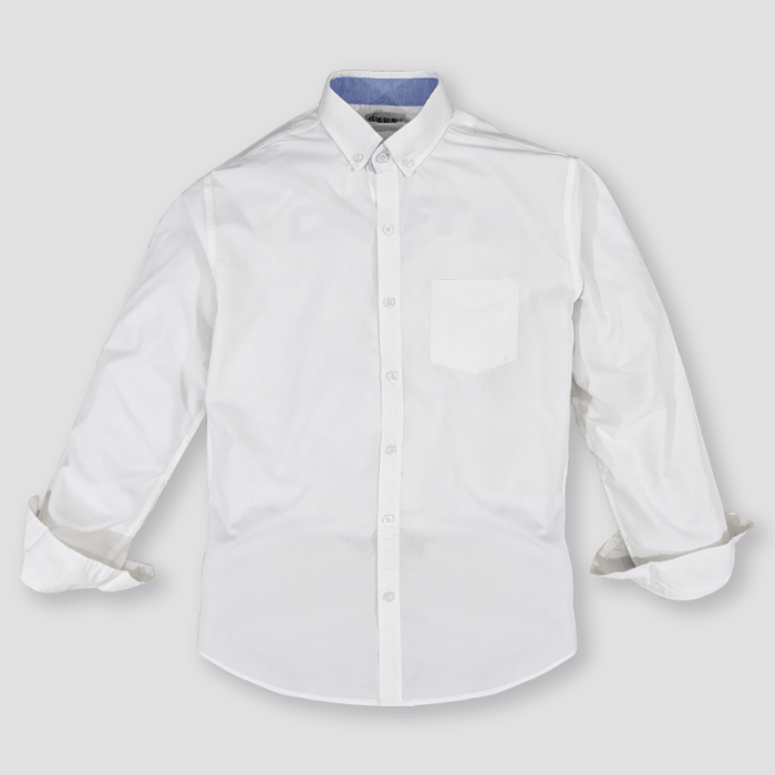 Mens soft white dress shirt