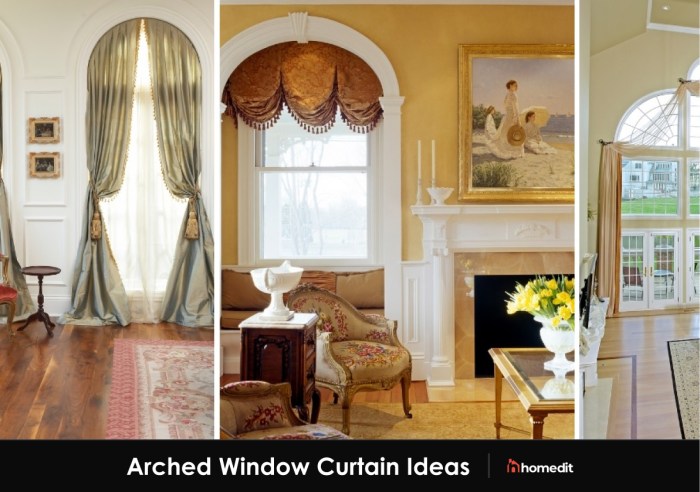 How to decorate arch windows