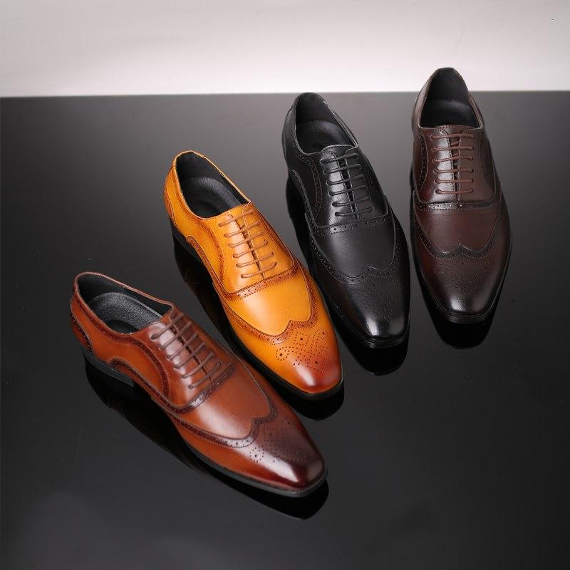 Mens white pointed toe dress shoes