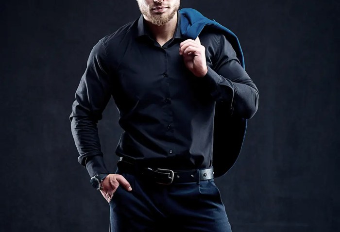 Mens Dress Black Shirt The Epitome of Elegance and Sophistication