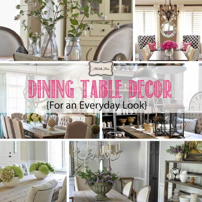 How to decorate dining room table for everyday