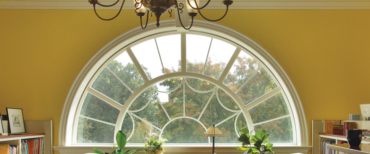 How to decorate arch windows