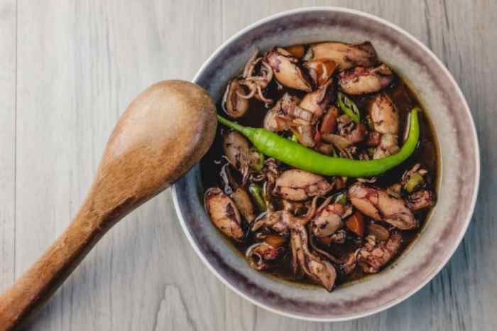 How to cook adobong pusit bisaya style