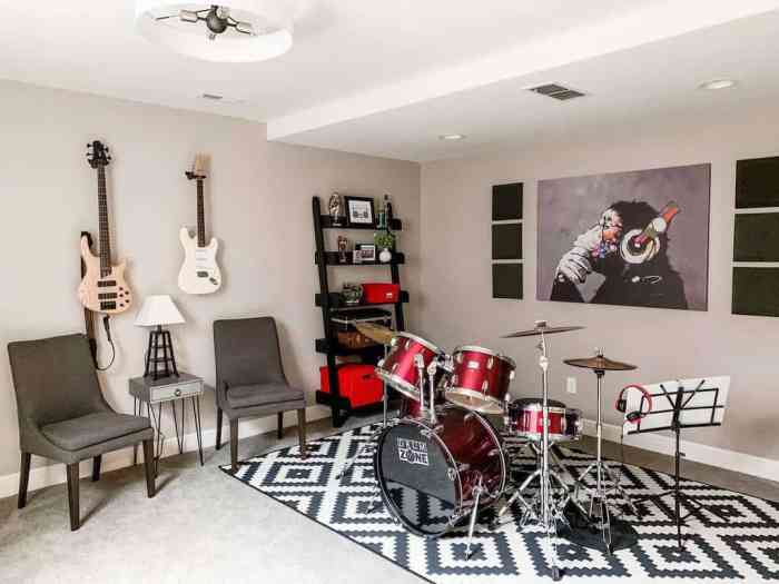 How to decorate a music themed room