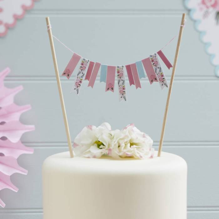 How to make bunting cake decoration