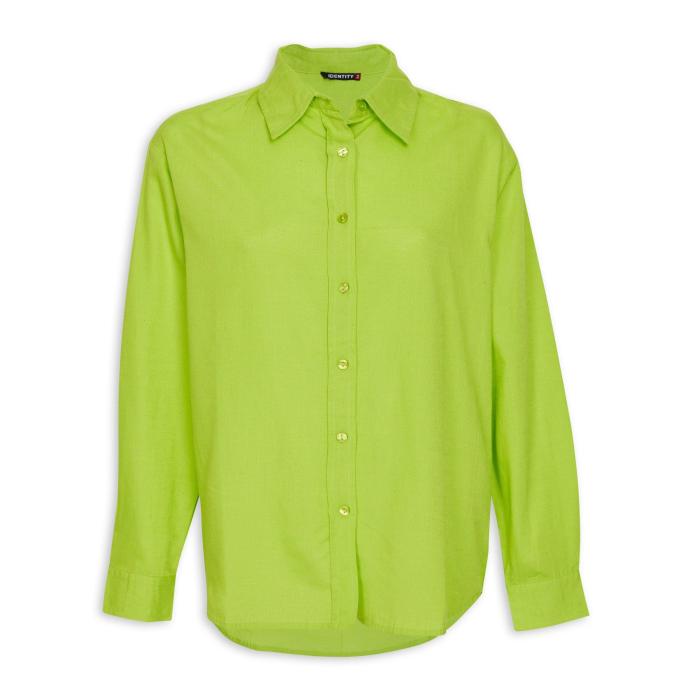 Men's lime green dress shirt