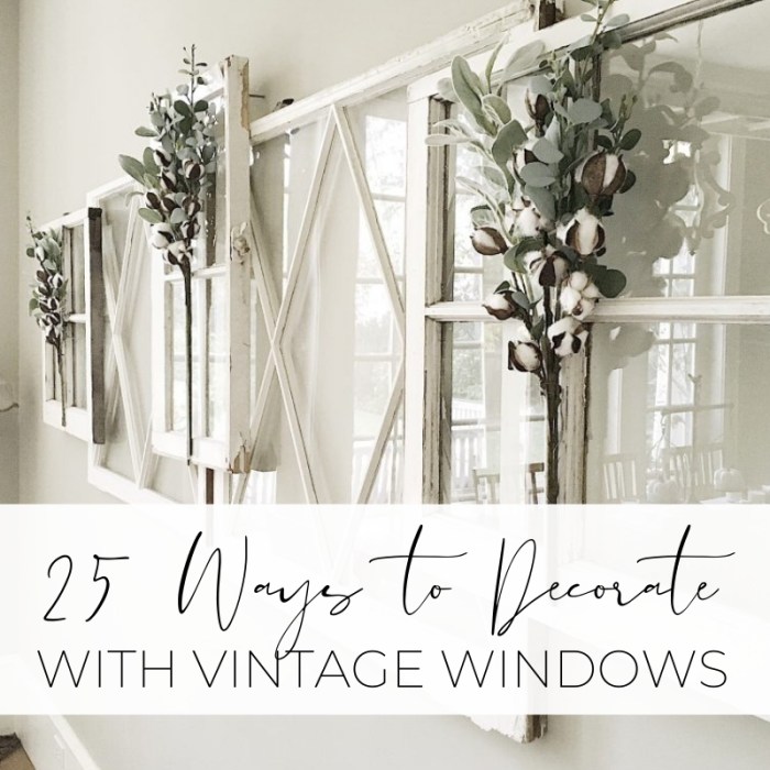 How to decorate with old windows